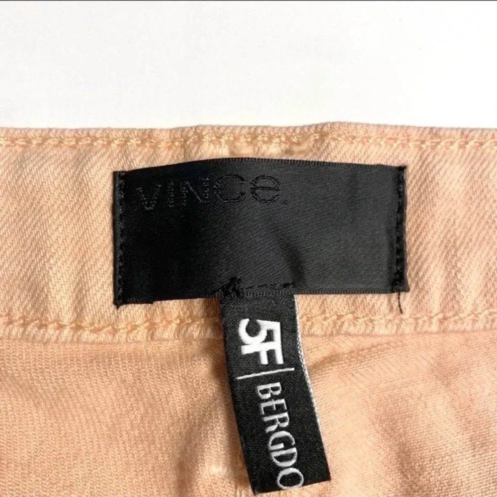 VINCE Dylan Ankle Skinny Jeans Coral Peach Coastal Stretch Casual Chic Size 25 - Picture 5 of 10
